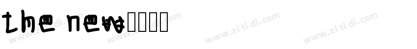 the new字体转换